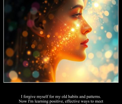 I forgive myself for my old habits and patterns. Now I'm learning positive, effective ways to meet my needs.