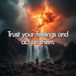 Trust your feelings and act on them