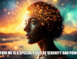Psychic jan30 Within me is a special place of serenity and power.