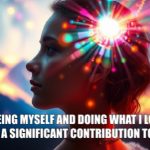 Psychic january19 By being myself and doing what I love, I make a significant contribution to life.