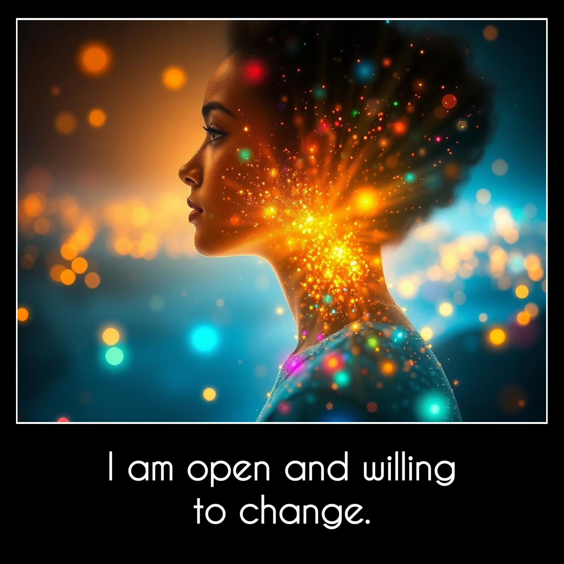 I am open and willing to change.
