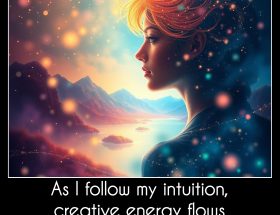 As I follow my intuition, creative energy flows through me.