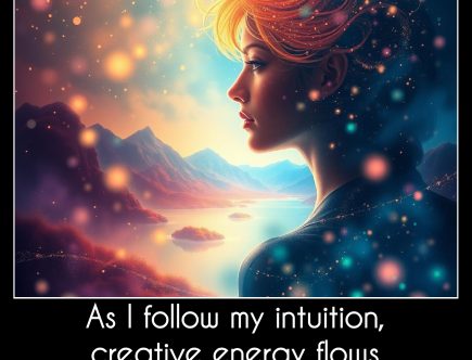 As I follow my intuition, creative energy flows through me.