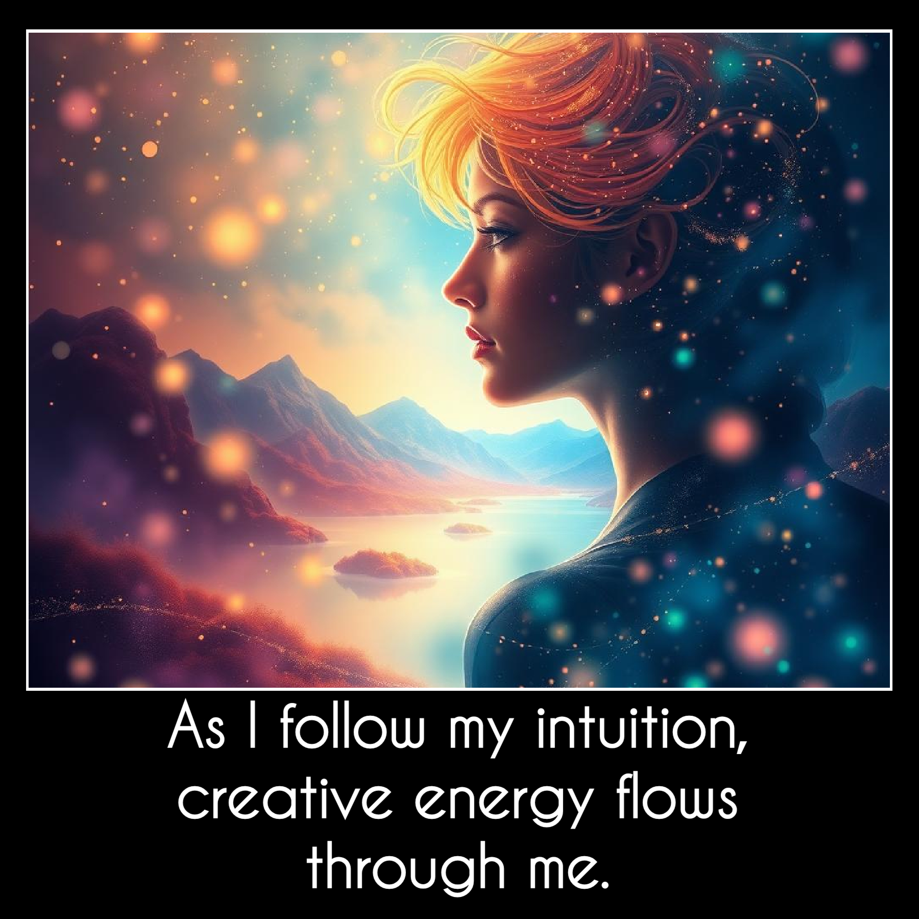 As I follow my intuition, creative energy flows through me.