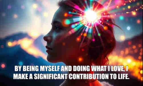 Psychic january19 By being myself and doing what I love, I make a significant contribution to life.