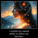 I reclaim my natural ability to follow my intuition.