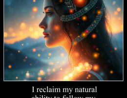 I reclaim my natural ability to follow my intuition.