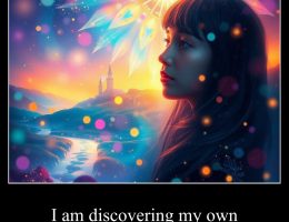 I am discovering my own unique expression.