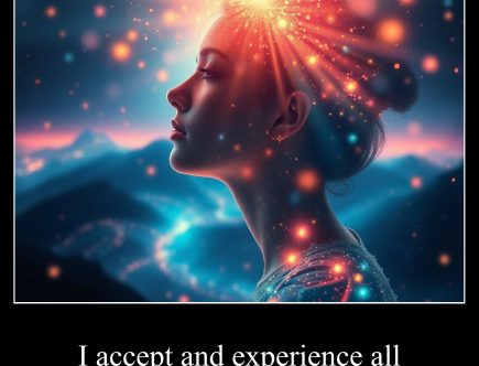 I accept and experience all my feelings.