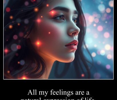 All my feelings are a natural expression of life.