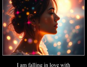 I am falling in love with myself.
