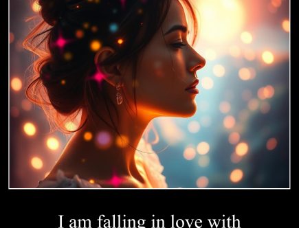 I am falling in love with myself.