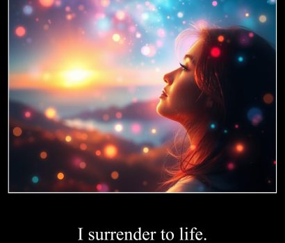 I surrender to life.