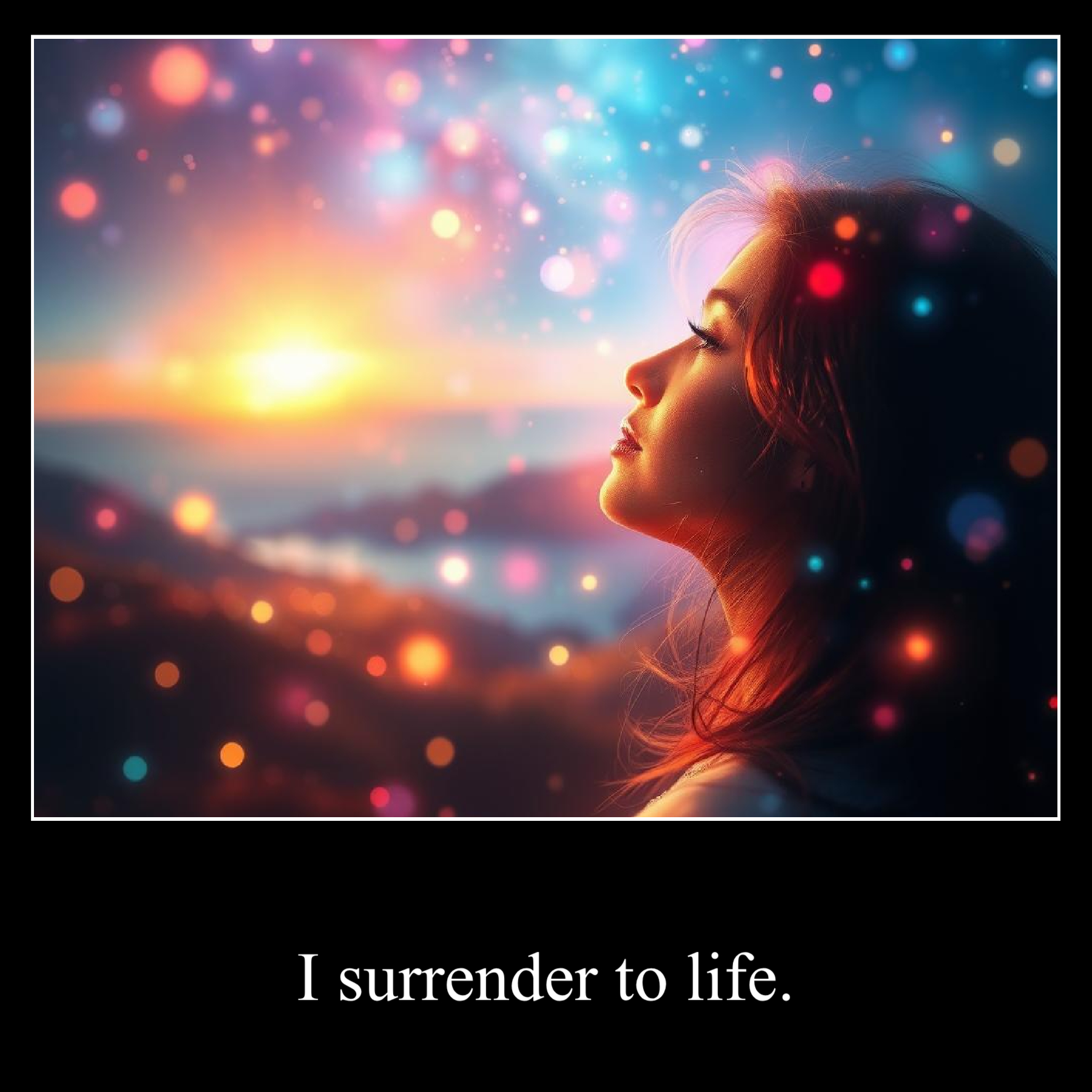 I surrender to life.