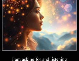 I am asking for and listening to my inner guidance.