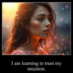 I am learning to trust my intuition.