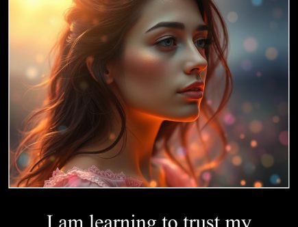 I am learning to trust my intuition.