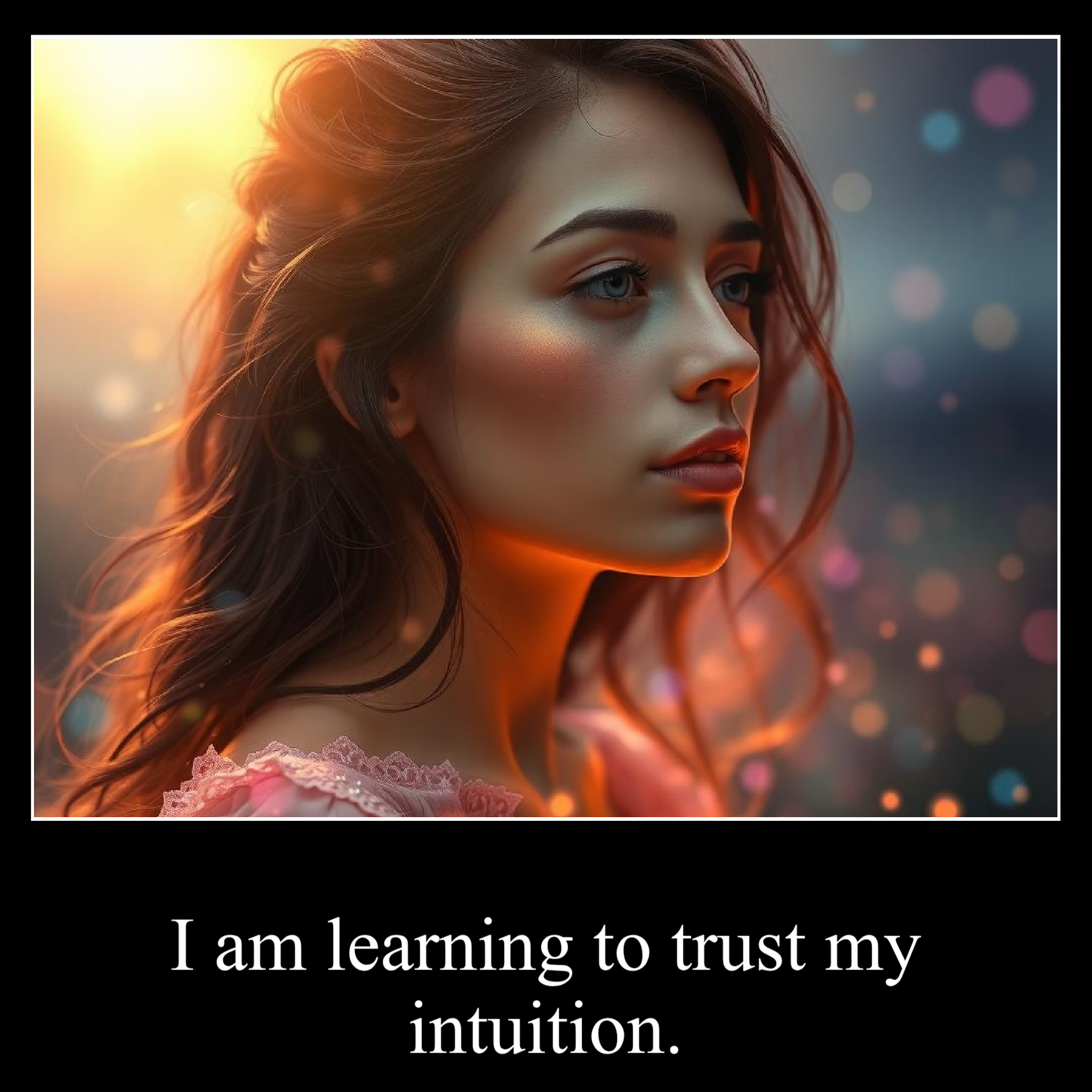 I am learning to trust my intuition.