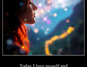 Today I love myself and accept myself exactly as I am.