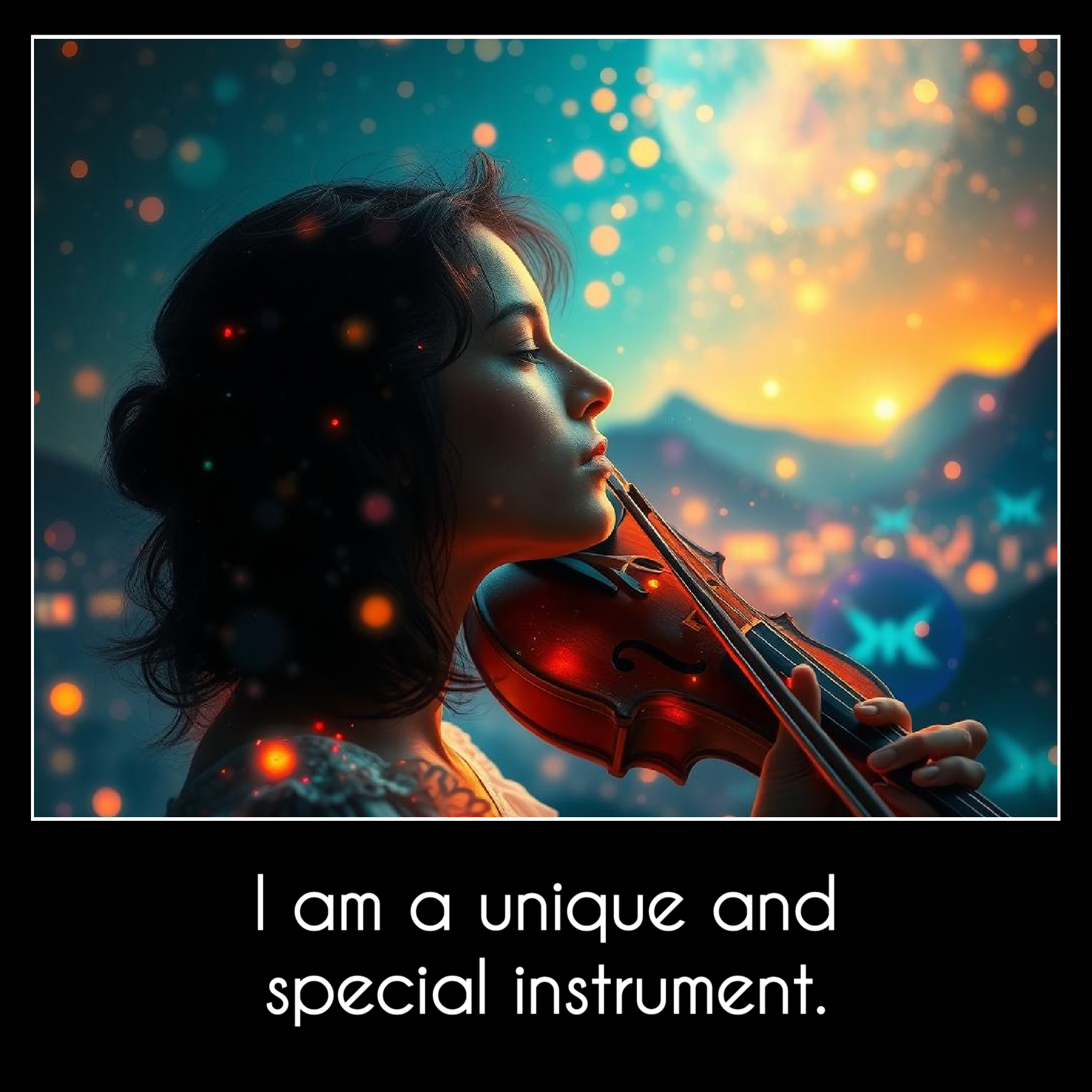 I am a unique and special instrument.