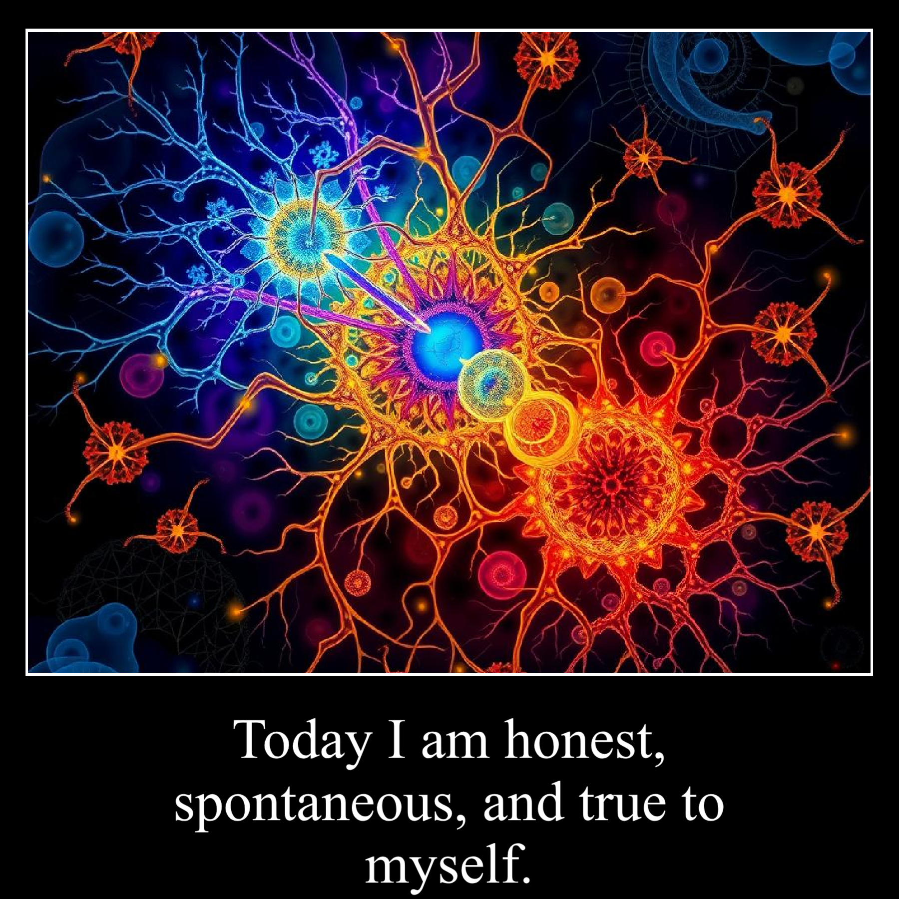 Today I am honest, spontaneous, and true to myself.