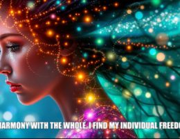 Psychic feb24 In harmony with the whole, I find my individual freedom.