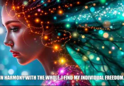 Psychic feb24 In harmony with the whole, I find my individual freedom.