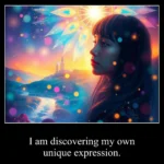 I am discovering my own unique expression.