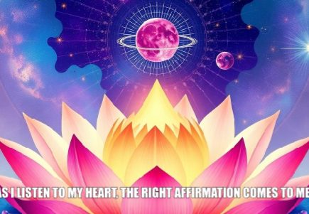 Psychic march 12 As I listen to my heart, the right affirmation comes to me. March 12. Lotus Flowers. Psychic Universe.