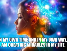 Psychic march 24 In my own time and in my own way, I am creating miracles in my life.