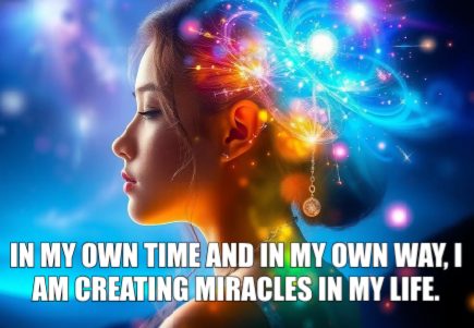 Psychic march 24 In my own time and in my own way, I am creating miracles in my life.