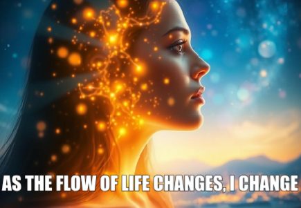 Psychic march 25 As the flow of life changes, I change