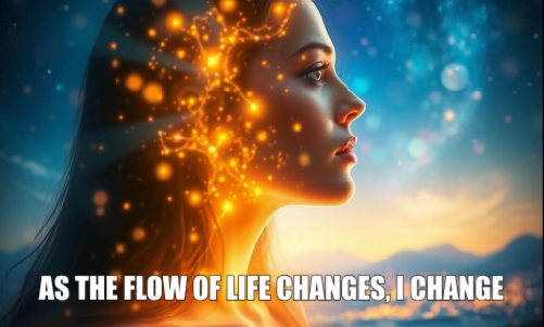 Psychic march 25 As the flow of life changes, I change