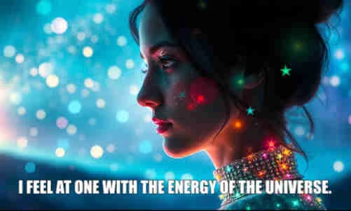 Psychic march 4 -I feel at one with the energy of the universe.