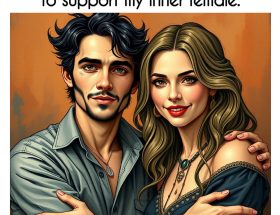 The true function of male energy is to provide absolute clarity, directness, and a passionate strength based on your intuitive feelings, coming through your female, tell you.