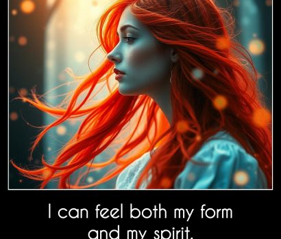 I can feel both my form and my spirit.