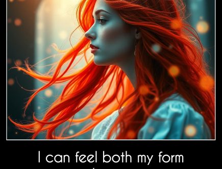 I can feel both my form and my spirit.