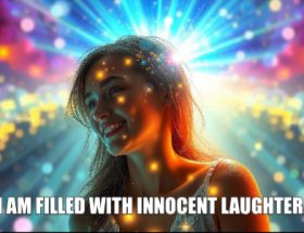 Psychic april 1 I am filled with innocent laughter.