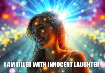 Psychic april 1 I am filled with innocent laughter.