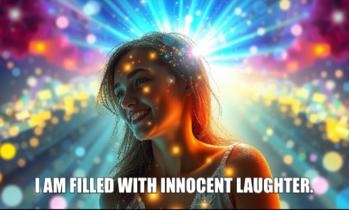 Psychic april 1 I am filled with innocent laughter.