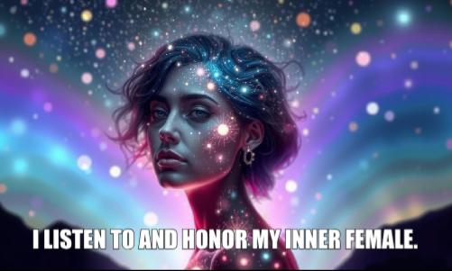 Psychic april 2 I listen to and honor my inner female.