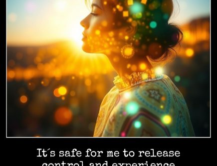 April12 - It´s safe for me to release control and experience the ecstasy of life.