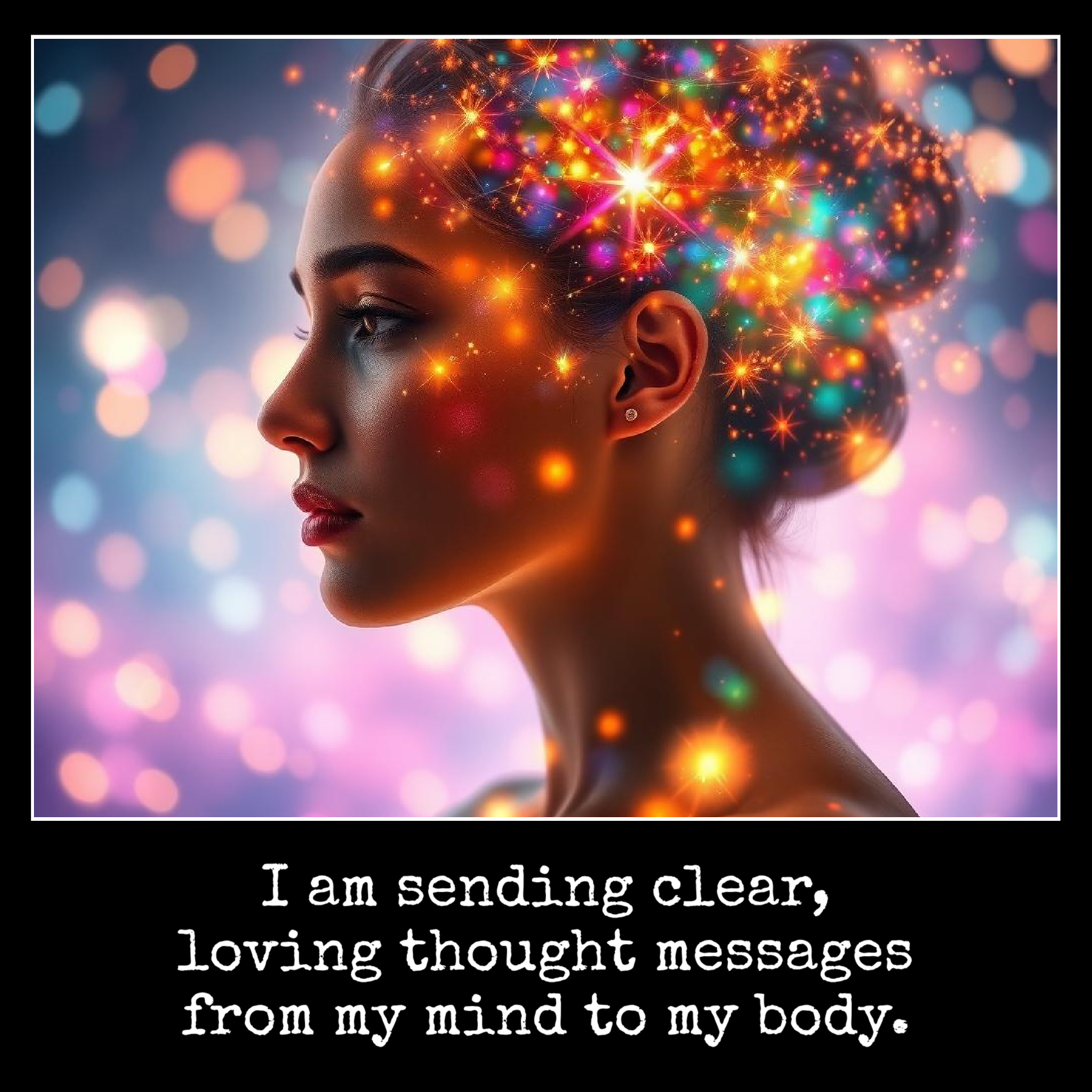 I am sending clear, loving thought messages from my mind to my body.