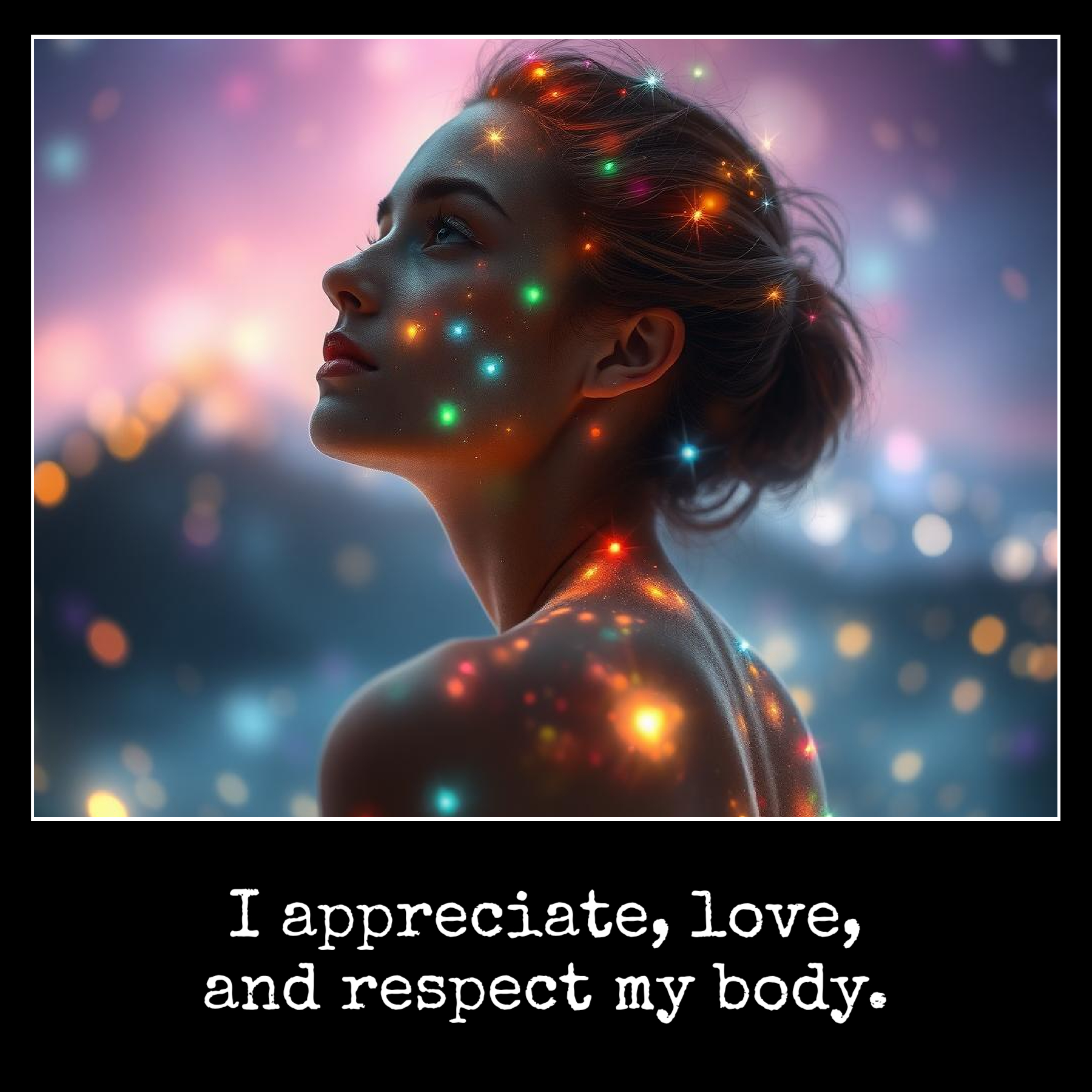I appreciate, love, and respect my body.