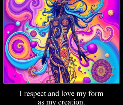 I respect and love my form as my creation.
