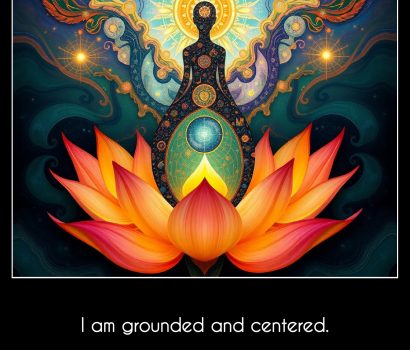 I am grounded and centered.