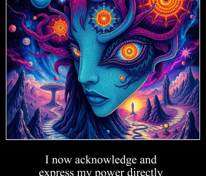 I now acknowledge and express my power directly. 