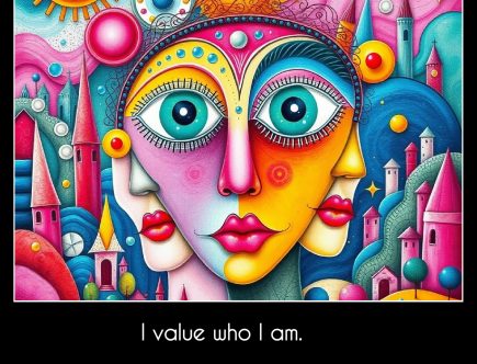 Psychic affirmation for today: I value who I am.