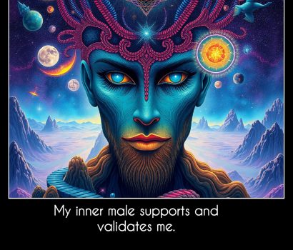Psychic Affirmation for today: My inner male supports and validates me.