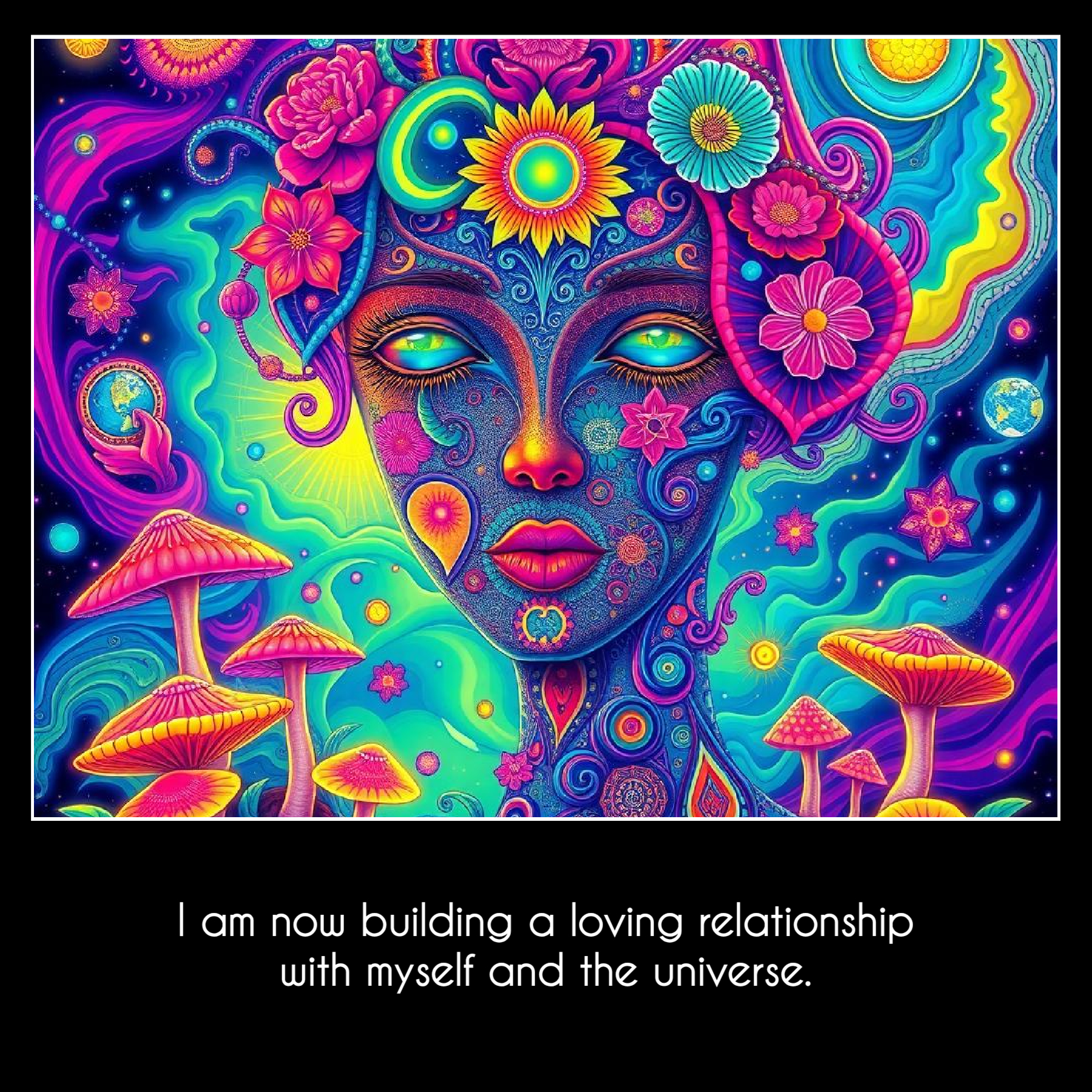 Your Affirmation from Psychic Now! for today I am now building a loving relationship with myself and the universe.